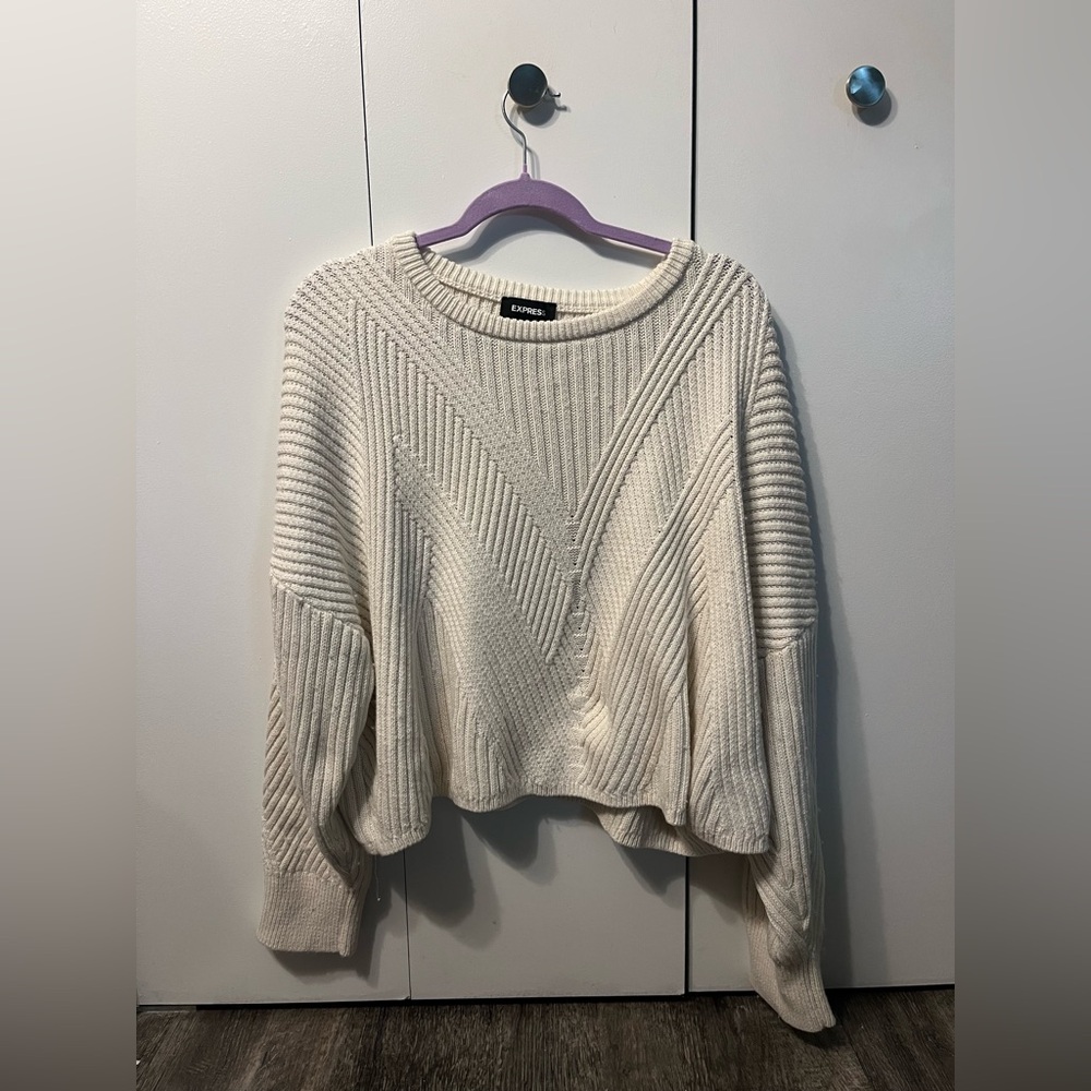 Express women’s cropped sweater